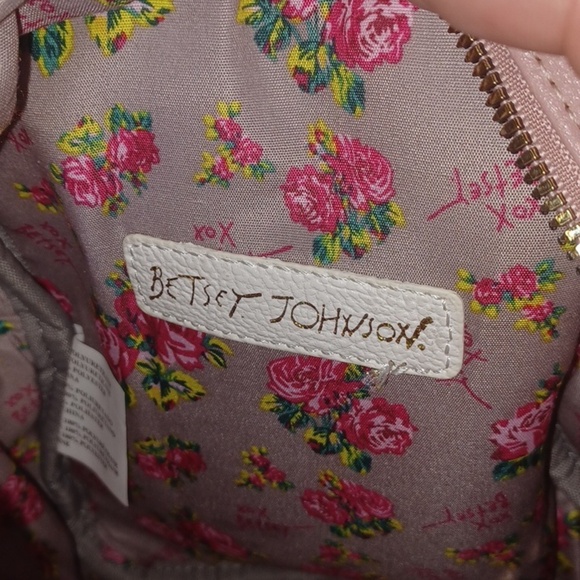 Betsey Johnson Dog Mini Backback Heart Quilted Pink Bag! Dusty Rose, EUC